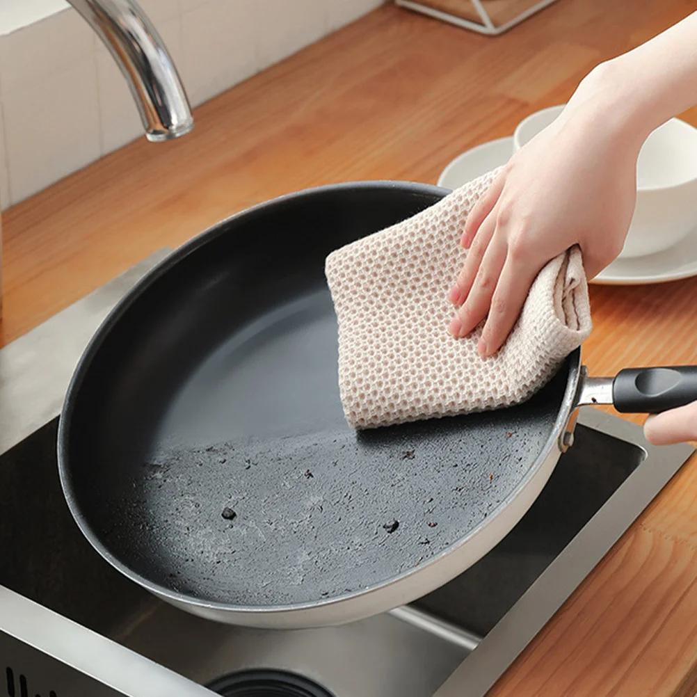 

3Pcs Kitchen Cotton Dish Washing Cloths with Strong Absorption for Home Cooking and Dishcare Utility Towels