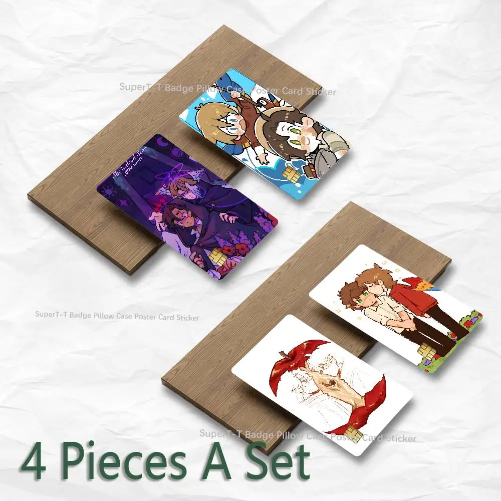 Scarian Grian Scar Credit Card Skin Stickers for VISA JCB Mastercard and Other IC Bank Card Decoration Protect
