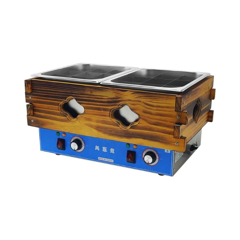 Commercial Oden Cooker, Multi-Compartment Noodle Cooking Equipment for Hot Pot Snack Bar