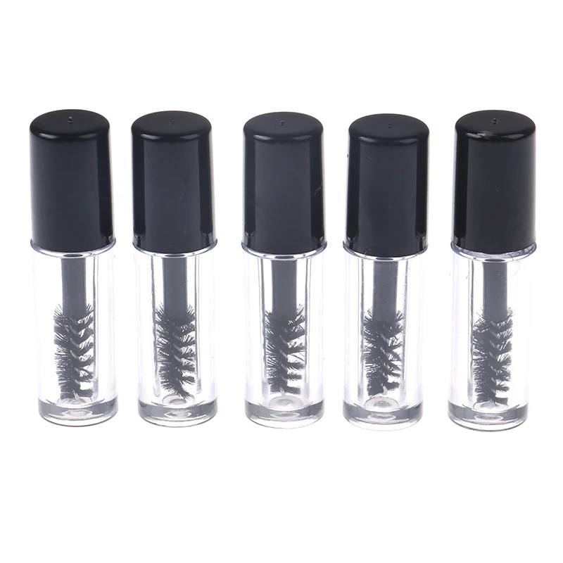 Empty Mascara Bottles With Wand Refillable 5/10Pcs 0.8ml Empty Mascara Tube DIY Wand Eyelash Cream Container Liquid Bottle