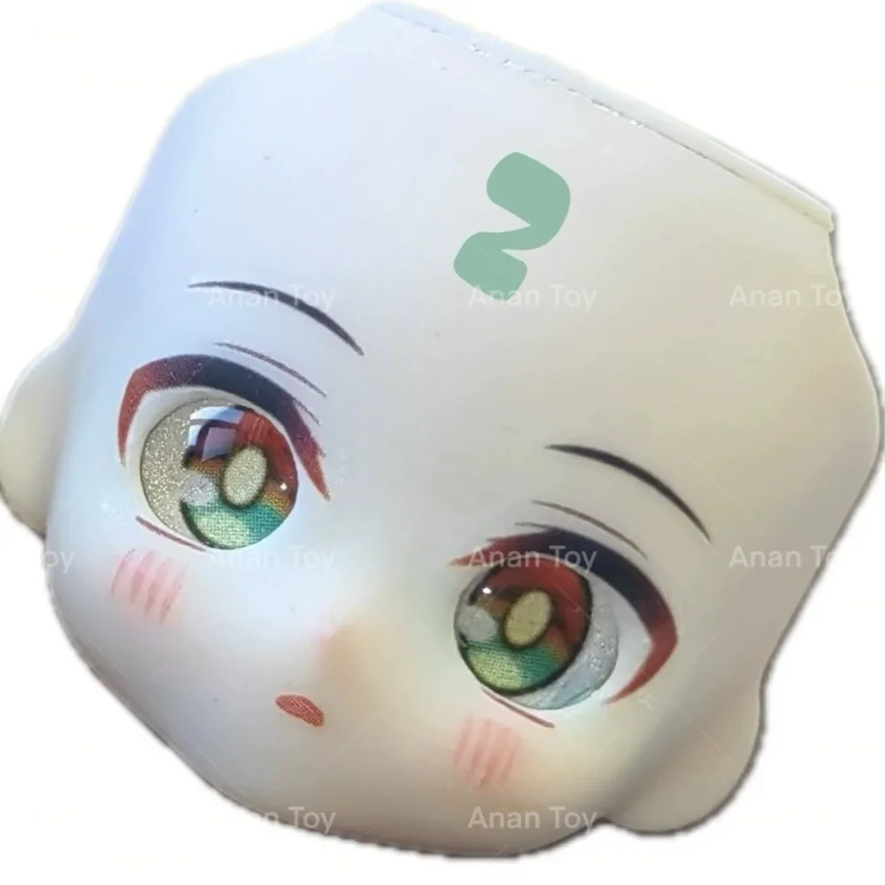 Game Anime GSC Ob11 Faceplate wajah Bennett buatan tangan make-up Faceplate mata terbuka dengan bola mata Anime Faceplate