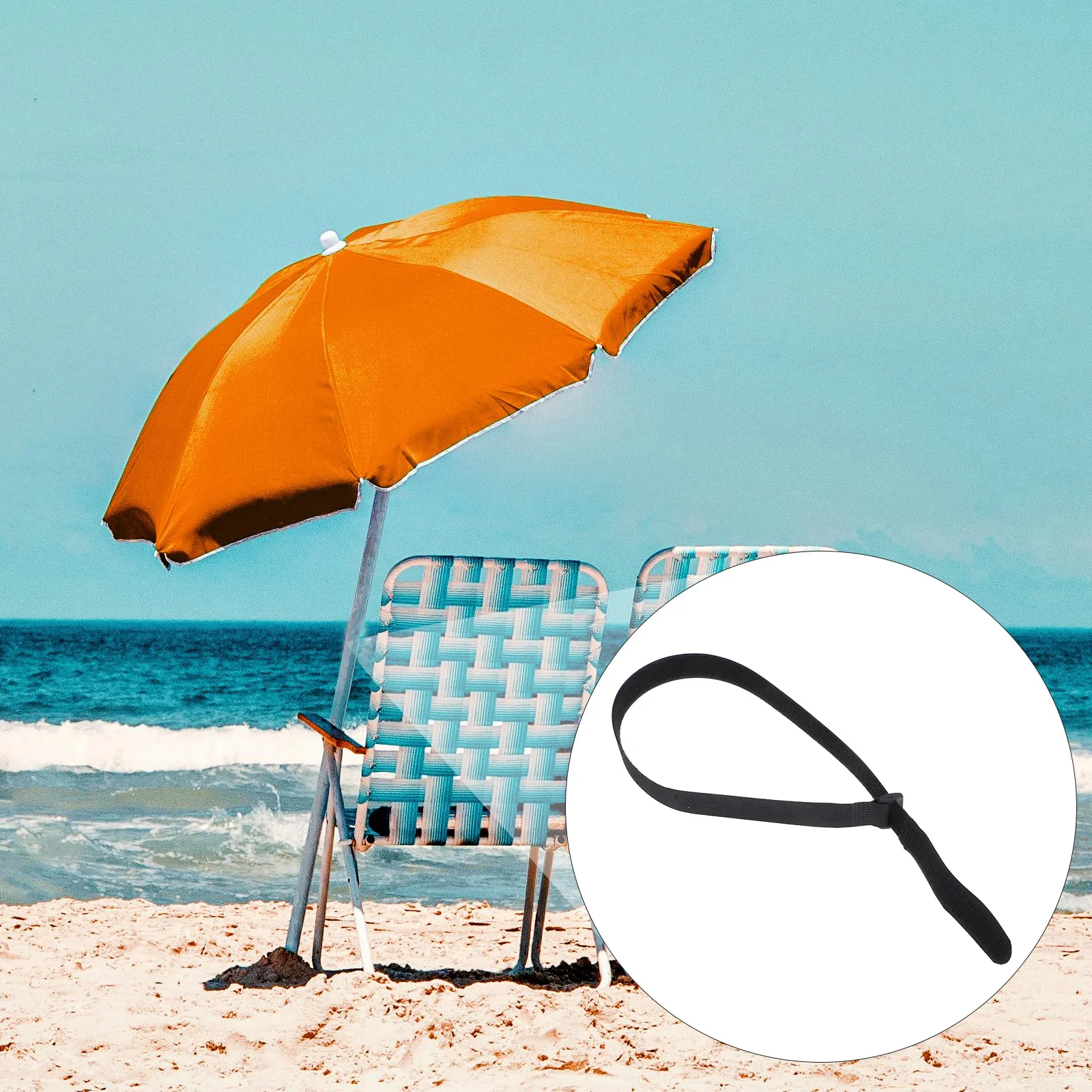 

6Pcs Patio Umbrella Tie Strap Heavy Duty Wear-Resistant Fixing Strap for Sun Outdoor Camping Tent Stabilizer