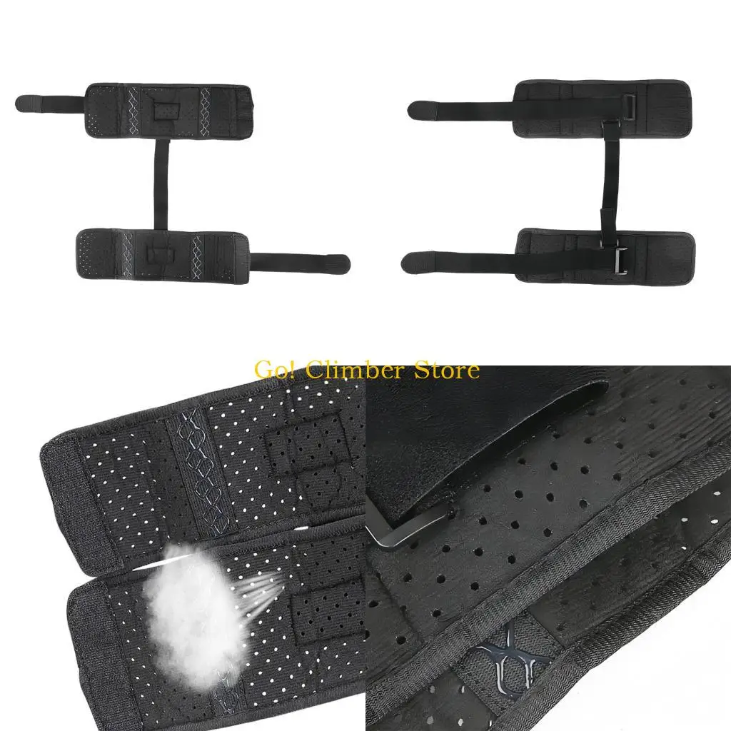 Q84C Foot Support Wrap with Adjustable Tension Band, Perforated Soft Fabric and Lift Support for Home Rest, Daily Walking, Night