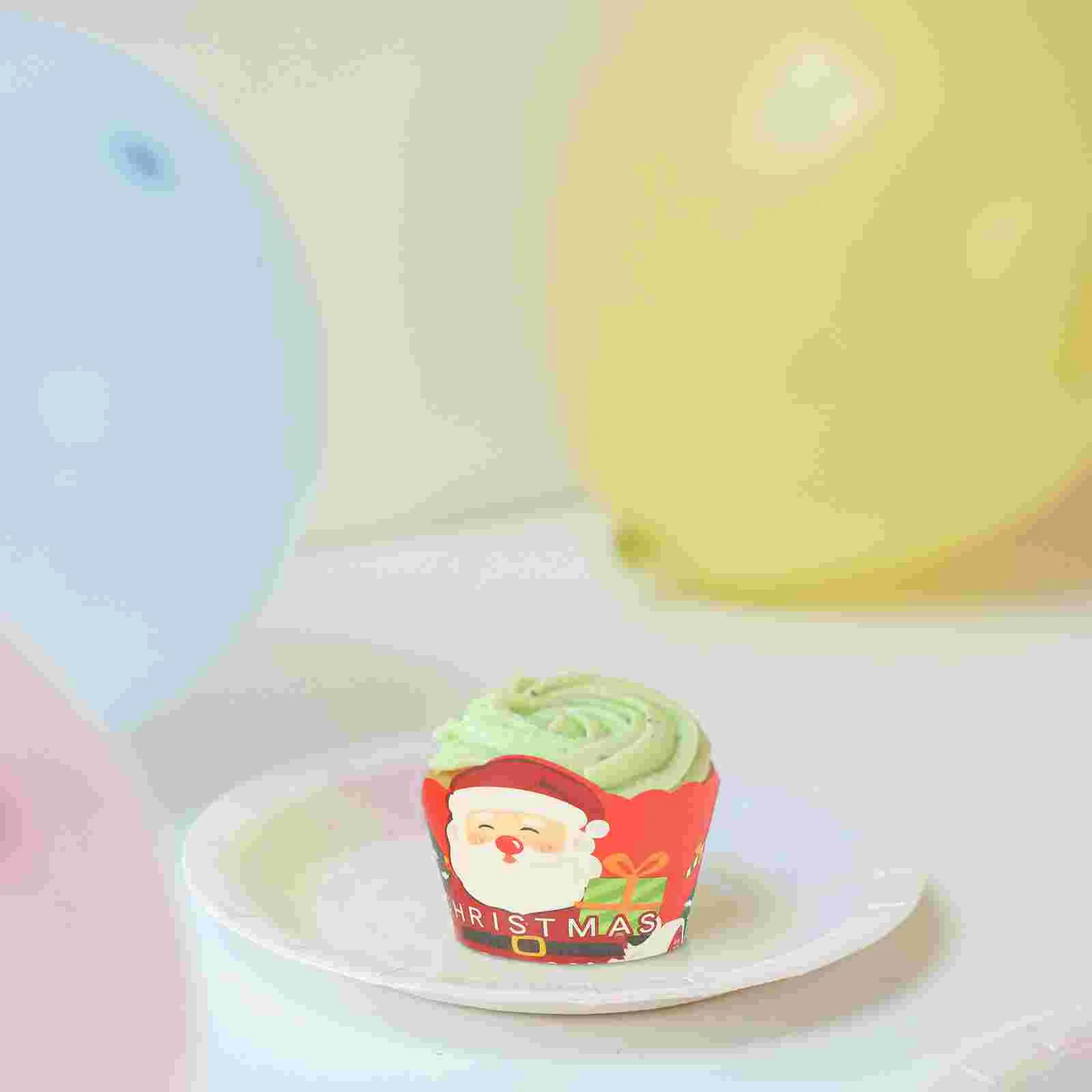 

Holiday Cupcake Liner Christmas Box Muffin Cartoon Decoration Mini Liners Paper for