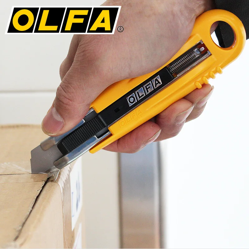 OLFA SK-4 Self-retracting Safety Knife Cutter Utility Knives Unpacking Paper Cutting Tools Matched Trapezoidal Blade SKB-2/5B