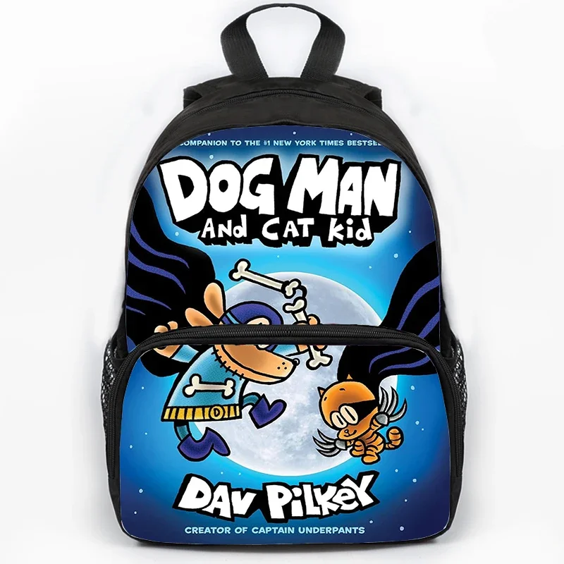 Cartoon Dogman Child School Backpack Large Capacity Girls Boys Orthopedic Kids Book Bags Dog Man Primary School Mochilas Gift