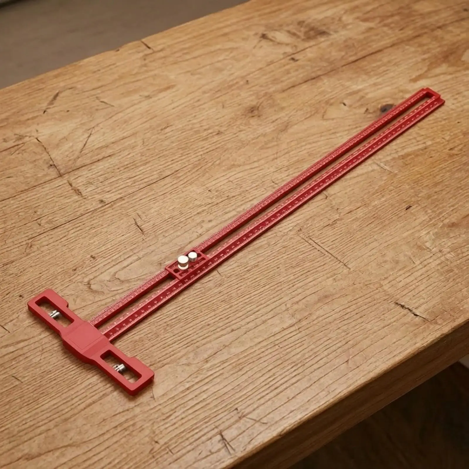 Woodworking Sliding Square Ruler with Metric Imperial Double Scale for Precise Scribing and Position Marking on Panels