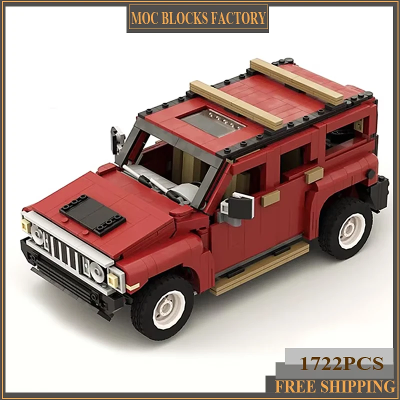 

Moc Building Bricks City Car Model H3 Pick-up Truck Car 10290 Technology Modular Block Gifts Toys For Children DIY Sets Assembly