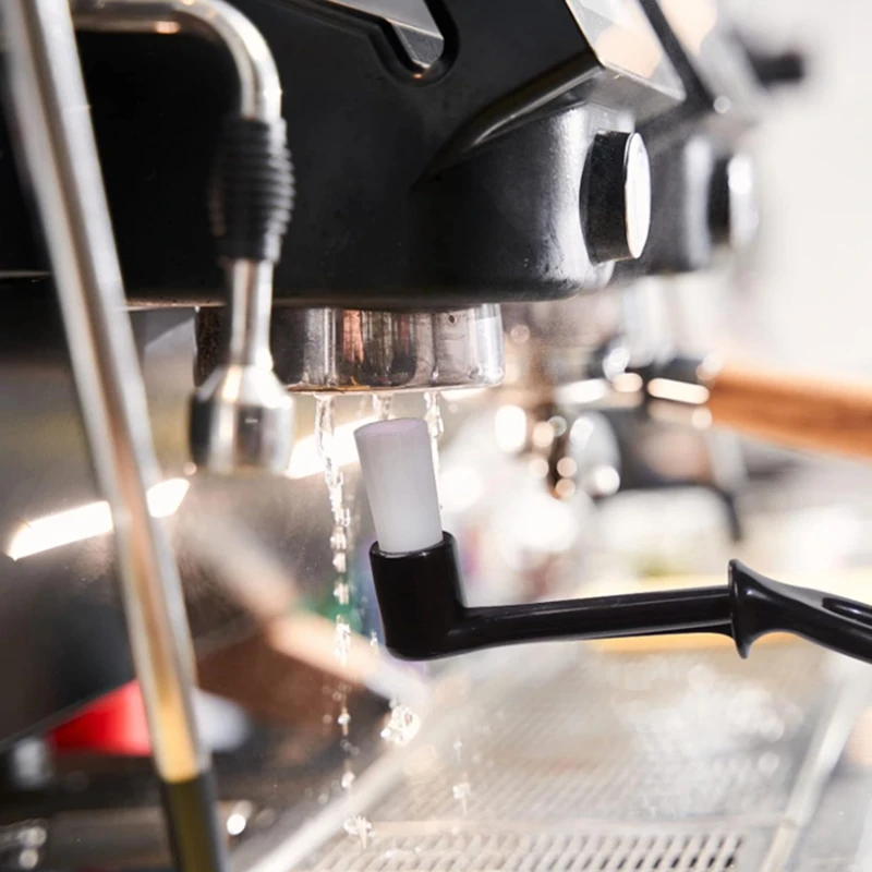 スプーン付きコーヒークリーニングブラシ,コーヒーメーカーツール,グラインダーアクセサリー,3個