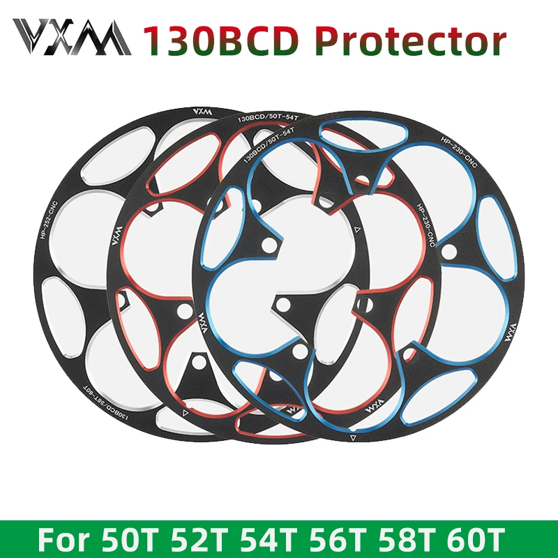 VXM 130BCD Bicycle Chain Guards Aluminum Alloy Sprocket Protection Cover Crank Plate 50-54T 56-60T