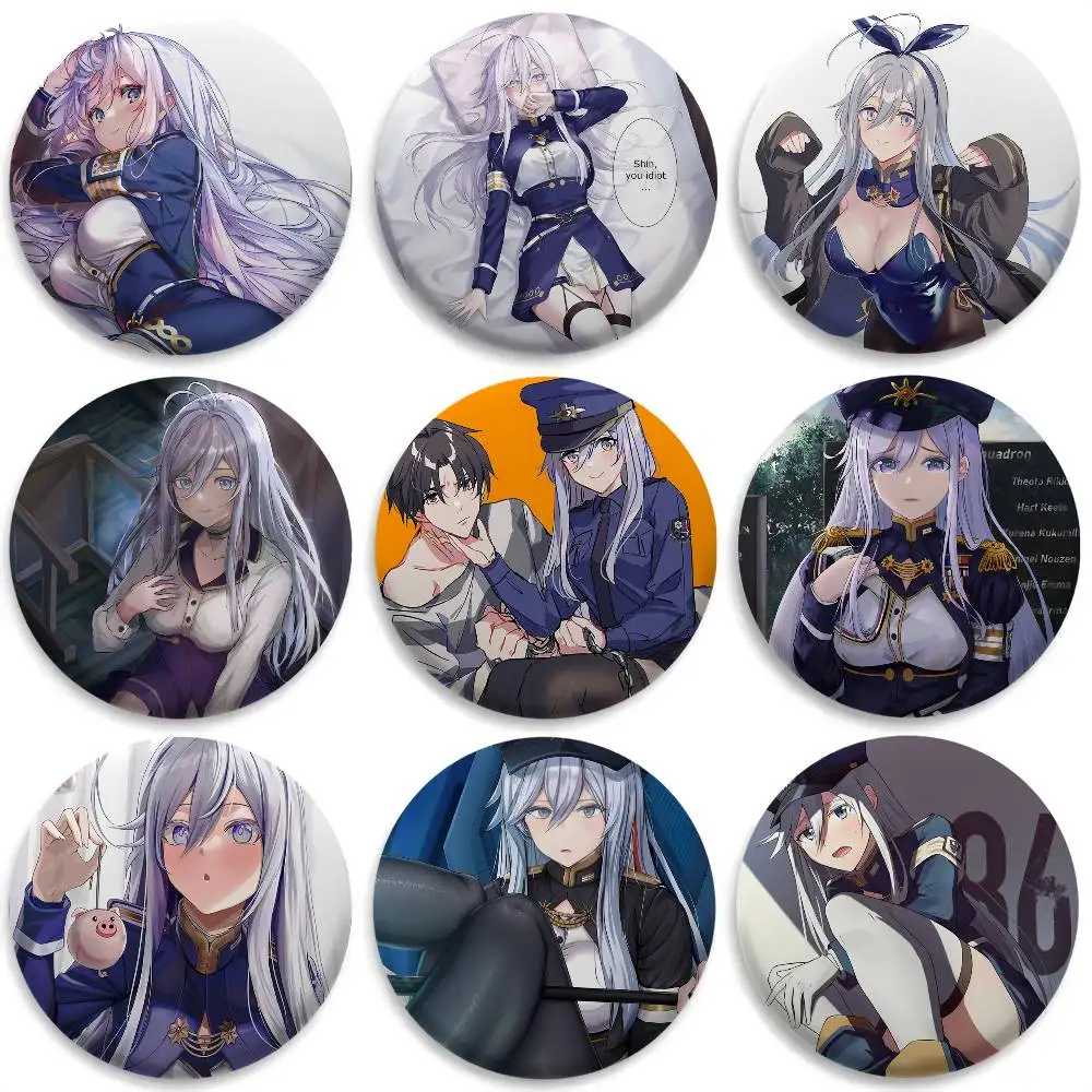 

E-Eighty Six Sexy 86 Anime Badges Round Exquisite Badge Brooches Creative Pins For Clothes Hat Backpack Gift Accessories