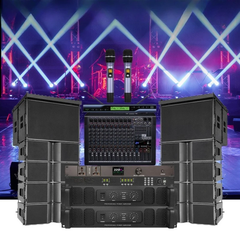 Duales 12-Zoll-Linear-Array-Audioset, Performance-Soundsystem-Ausrüstung