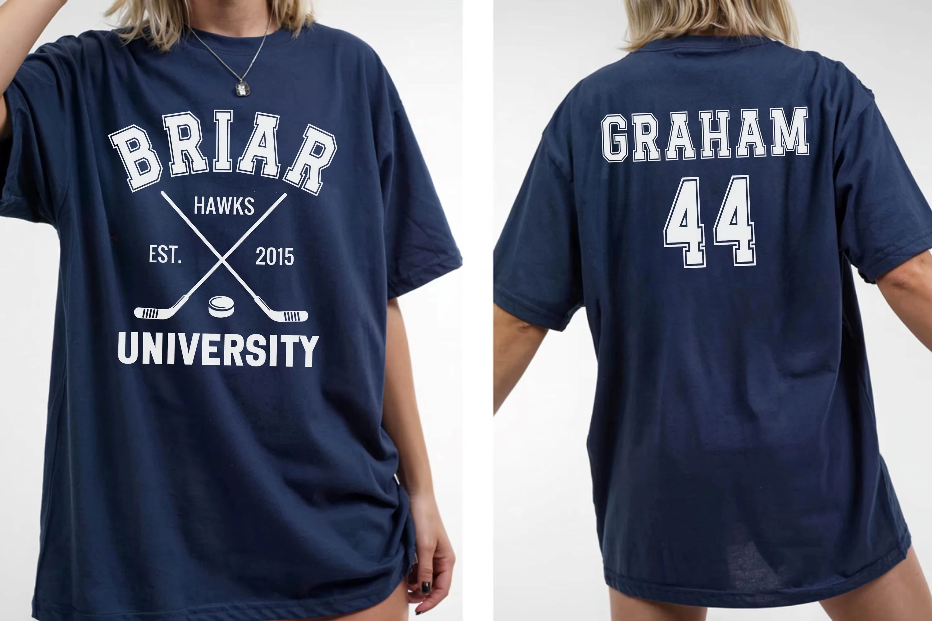 TV Off-Campus Briar University Graham 44 2026 Men's Women's T-shirt Cosplay Short Sleeve Casual Fans T-shirt Top Hockey Jersey