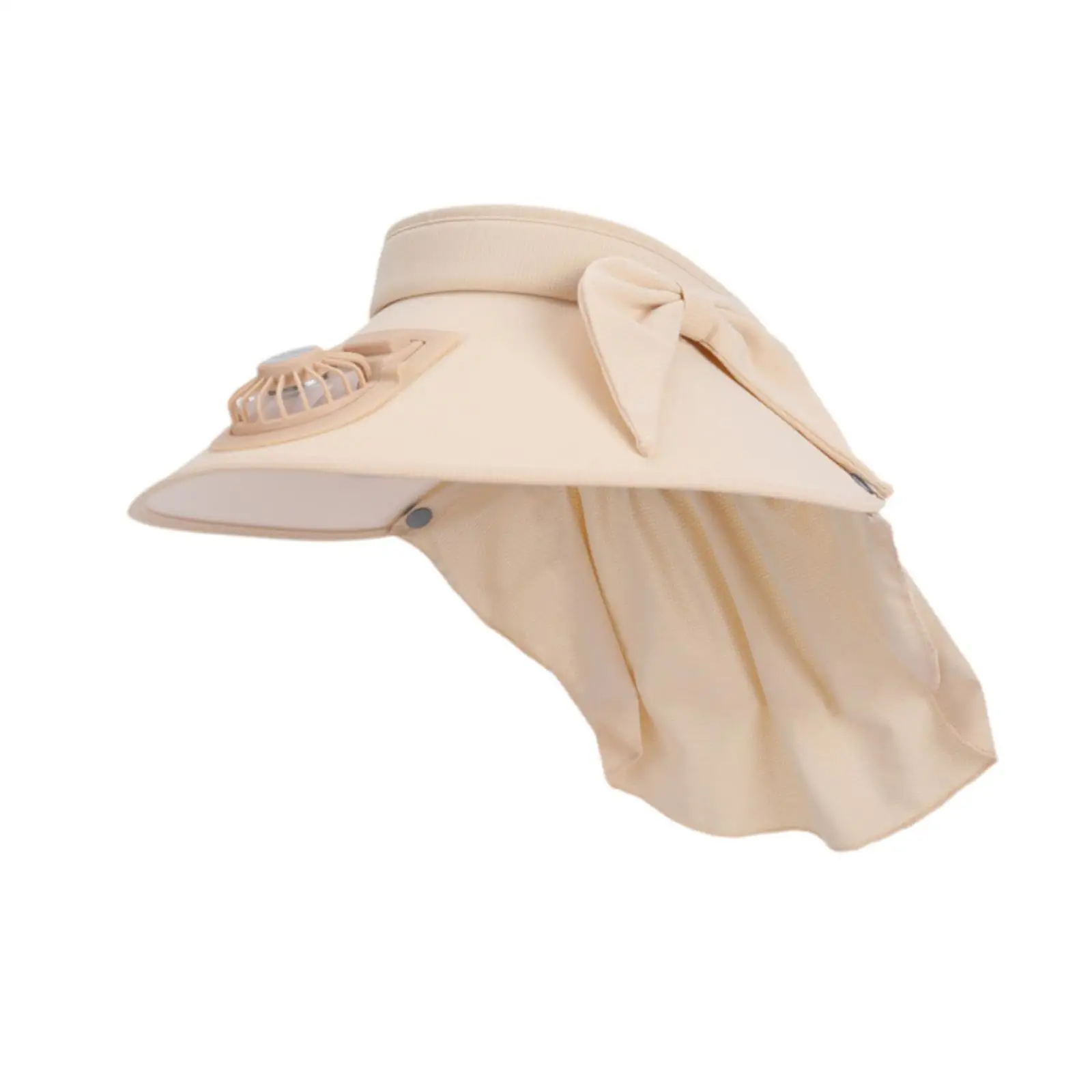 Fan Visor Hat Breathable Modern Portable Convenient Large Brim Charging Fan for Beach Travel Holiday Outdoor Sports Camping