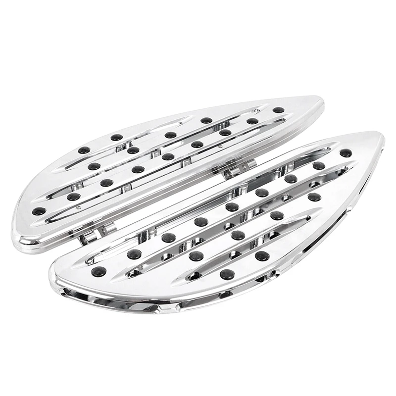 Chrome Driver Stretched Floorboards Foot Boards For  Touring FLHT Fatboy Replacement Parts