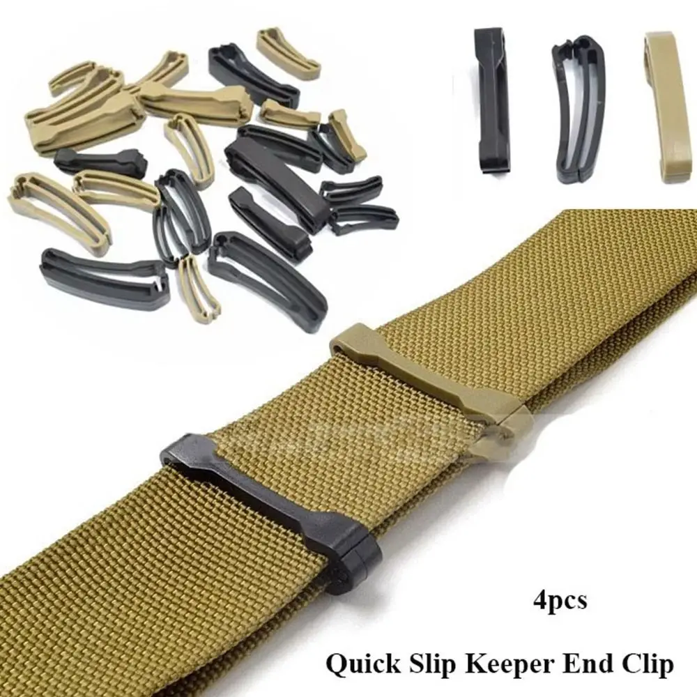 25/38/50mm Molle Attach Webbing End Clip Clasp Fastener Strap Buckle Waist Belt Link Bag Adjust Quick Slip Keeper Backpack