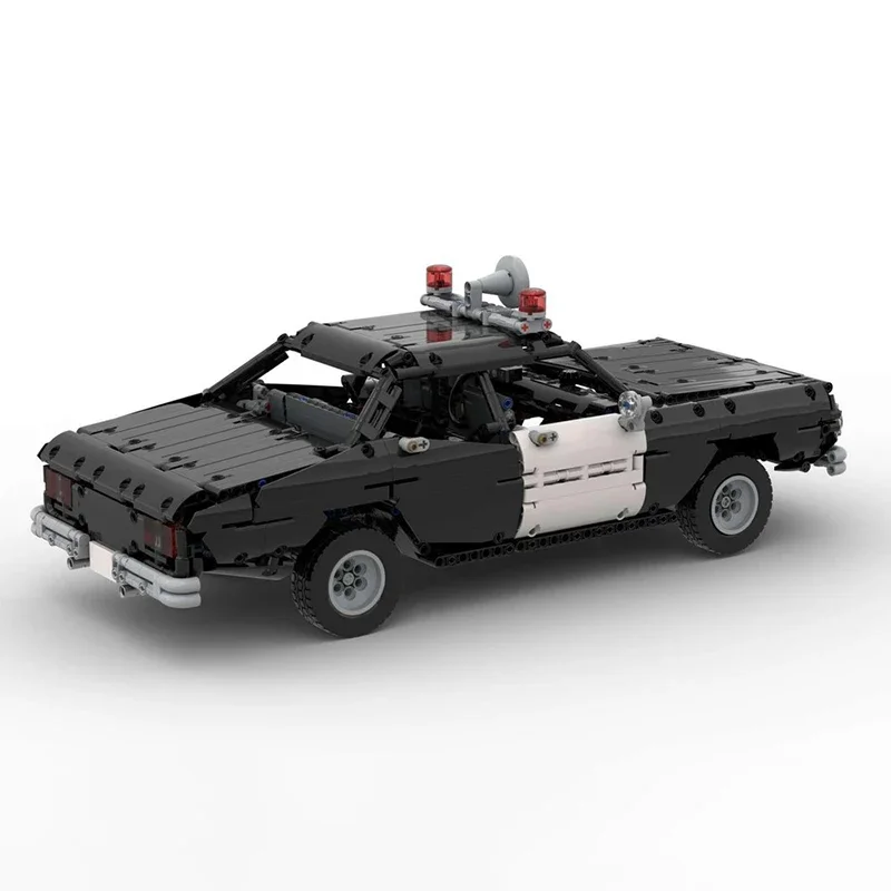 Moc 빌딩 블록 클래식 경찰차 기술 모듈러 브릭 모델 선물 크리스마스 장난감 DIY 세트 조립