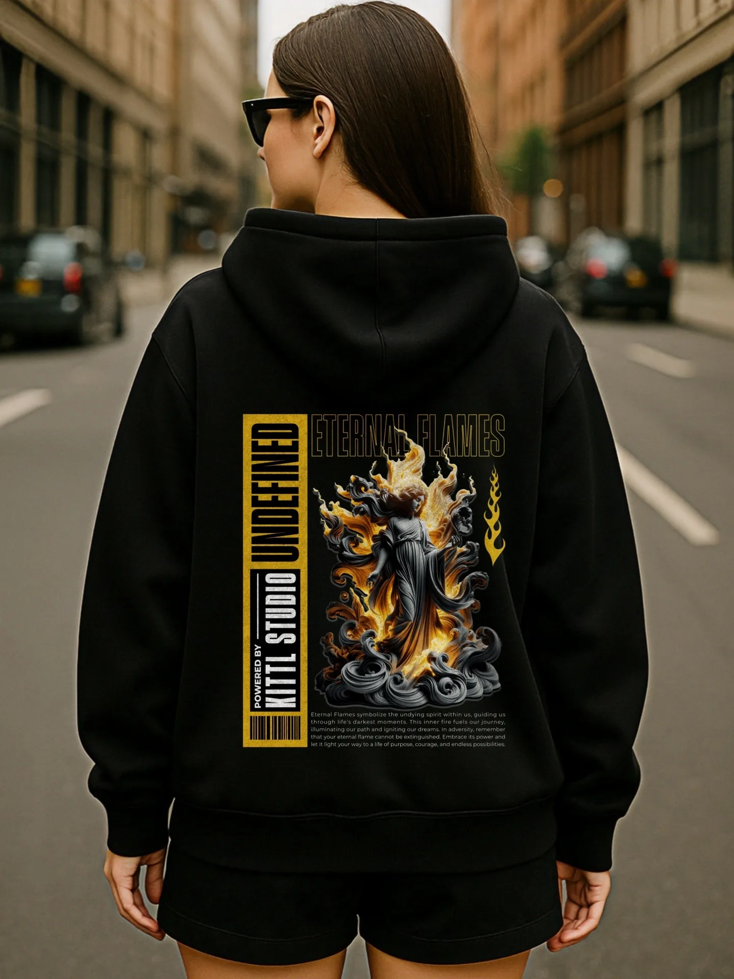 Sweat à capuche graphique pour femmes, imprimé de lettres Teach Love Inspire, Design esthétique décontracté, tissu doux, vêtements quotidiens décontractés, pour adolescents