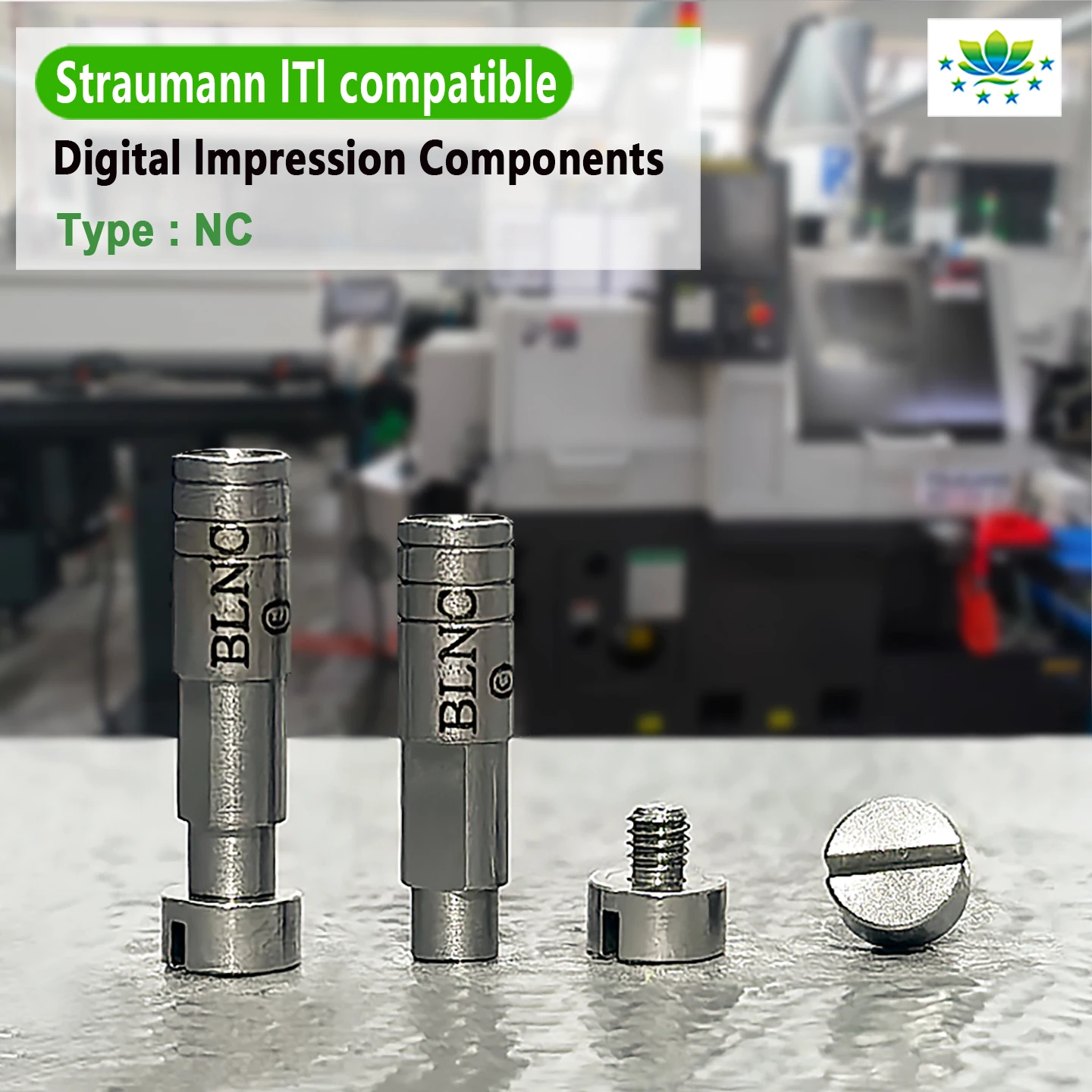 For Straumann 3D Digital Analog RC NC Model Lab High Precision Scan Body Titanium Screw Compatible Prosthesis Kit Factory Direct