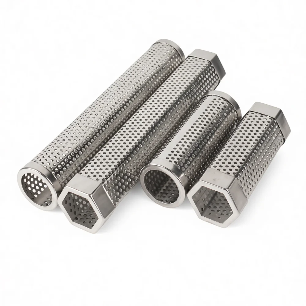 Durable BBQ Smoker Tube Stainless Steel Pellet Smoke Generator For Outdoor Cooking Picnic Barbecue Grill Parts Accessories
