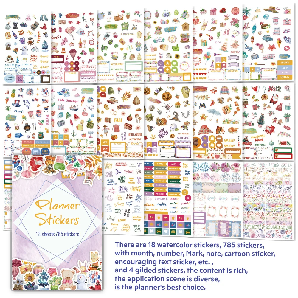 

Vintage Planner Sticker 785 Original Aesthetic Project Stickers for The Weekend of The Retro Season Month Decals