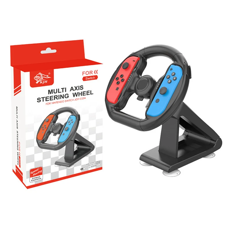 Controller Attachment with 4 suction cups for Switch OLED Racing Game NS Accessory Steer Wheel for Joy-con Accessories