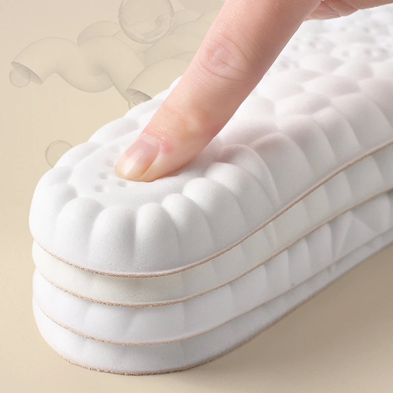 1/5Pairs نعل داخلي من الجلد الصناعي مع مرونة عالية من اللاتكس لدعم قوس النعال غير قابلة للانزلاق قابلة للتنفس ناعمة ومريحة للقدم #4