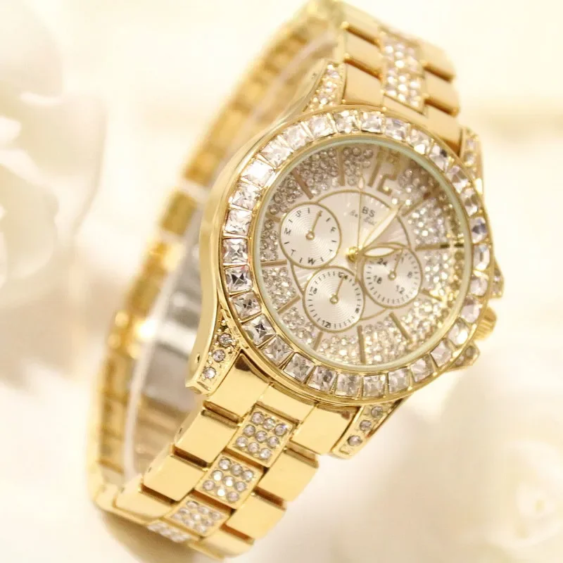Luxury Big Dial Women Watches Quartz Watches Ladies Dress Diamond Watch Girl Bracelet Watches Orologio Donna relojes para mujer