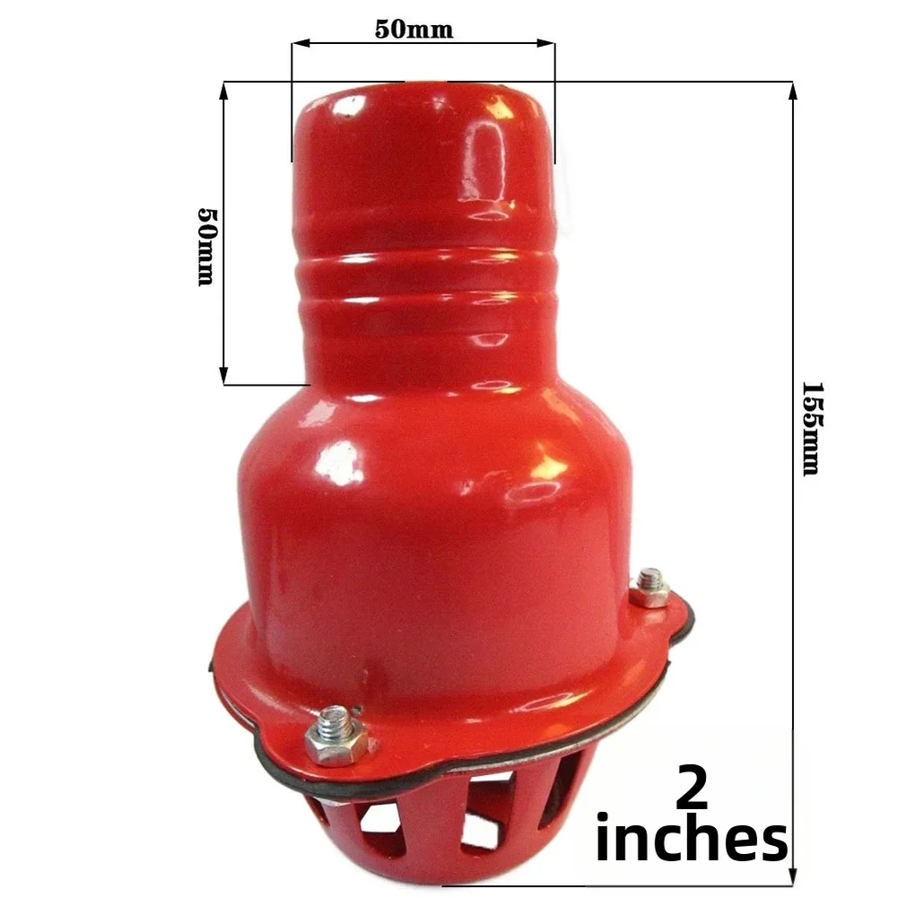 1pc 2/3Inch Pump Check Valve Engine Water Pump Strainer Filter Self-Open Structure With Sealing Gasket For Gas Oline Pump