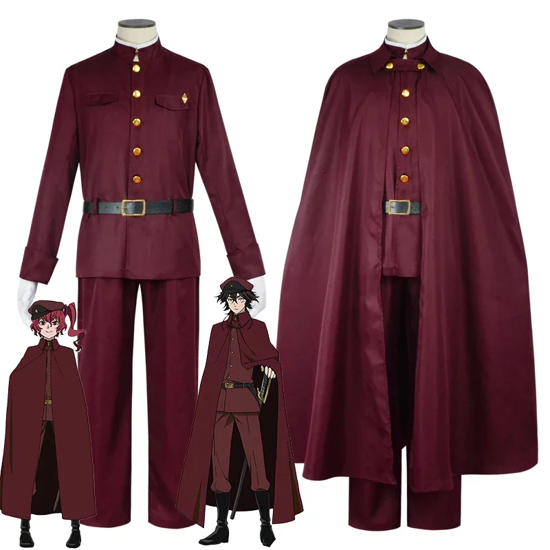 Suehiro Tetcho Cosplay Anime Bungo Stray Dogs Saigiku Jouno Cosplay Costume Cloak Hat Wig Hunting Dogs Tetchou Suehiro Uniform R