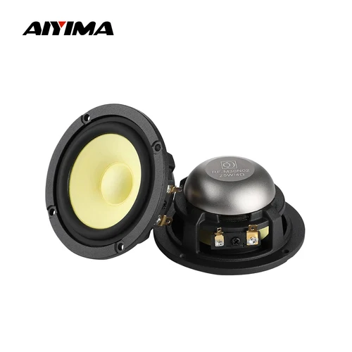 AIYIMA 2 uds altavoz de rango medio de 3 pulgadas 4 Ohm 8 Ohm 25W altavoz de Audio para coche altavoz Hifi sonido de música cine en casa neodimio