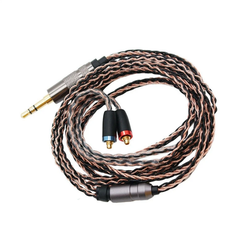 MMCX Headset Upgrade Replacement Line Used For Shure SE315 SE535 SE846 SE215 8-Strand Copper Plated Replacement Cable