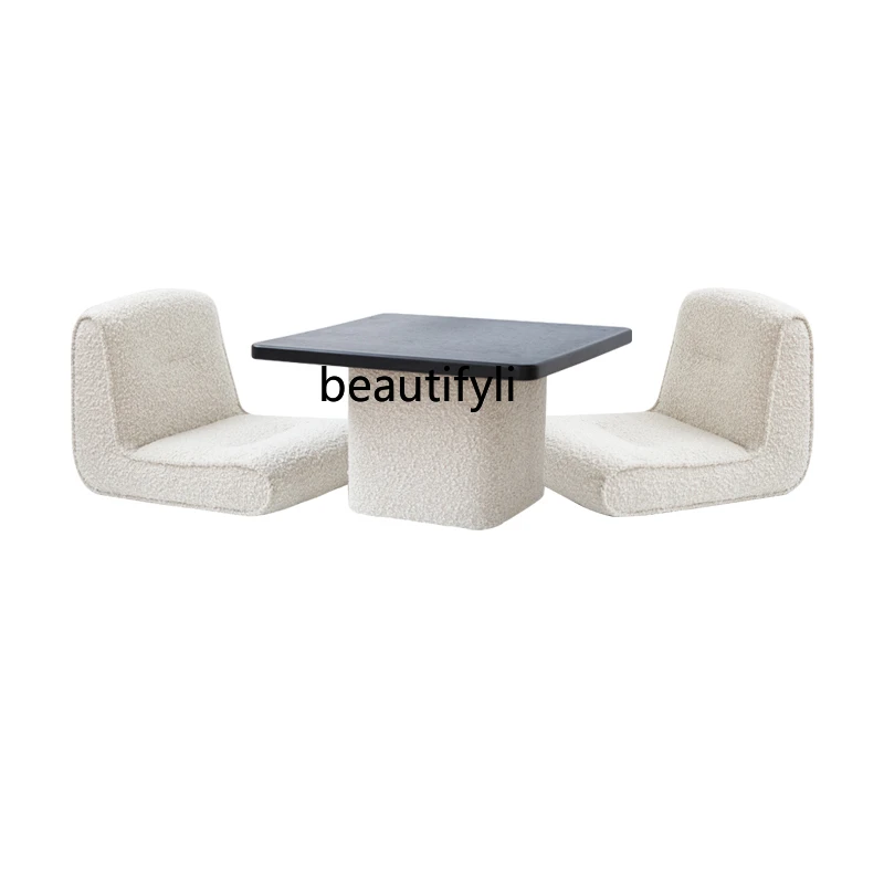 

Bay Window Table and Chair Tatami Combination Solid Wood Affordable Luxury Style Simple Nordic Small Coffee Table