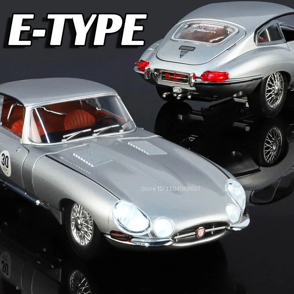 

1:24 E-TYPE 300SL винтажная модель автомобиля игрушки из сплава литой под давлением амортизация звук свет двери открытые детские интерактивные игрушки