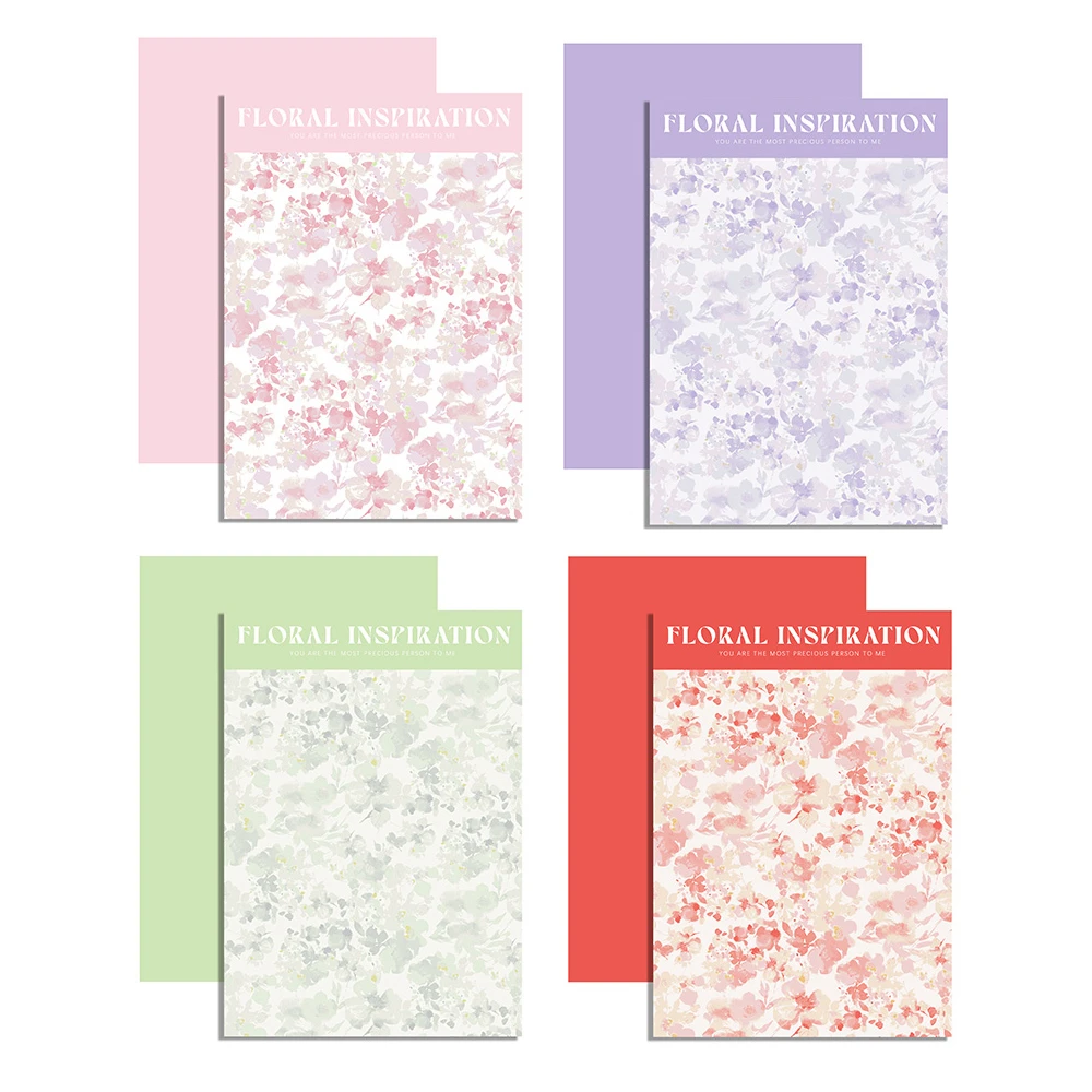 Floral Atmosphere Art Paper Craft Supplies, Mother's Day Flower Wrapping Paper, Floral Bouquet Wrapping Paper, Gift Materials