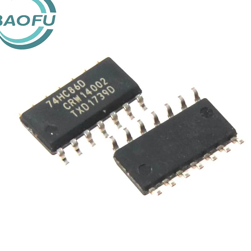 Nuevo original 74HC86D SOIC-14 chip de puerta XOR de cuatro vías y 2 entradas IC lógico