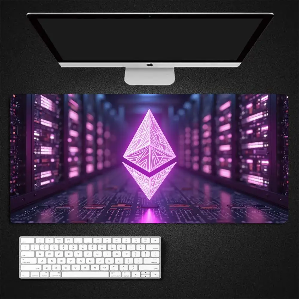 

Ethereum ETH Mouse Pad Gaming Mousepad Large 900x400X2mm MouseMat Gamer Mause Carpet PC Desk