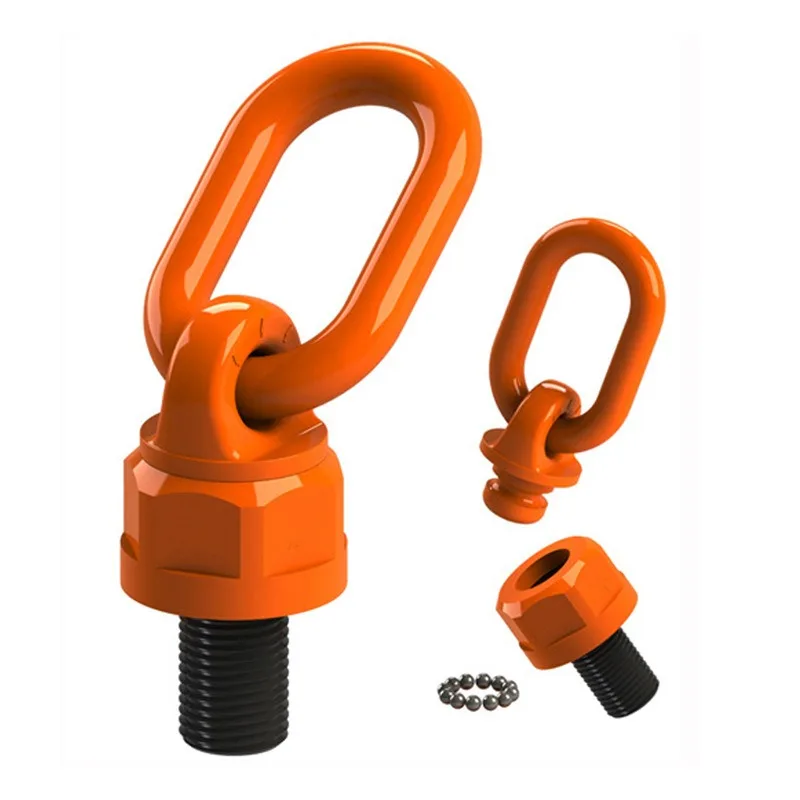 

Alloy Steel 360° Rotating Lifting Eye Universal Swivel Hoist Point Heavy Duty Sling Fitting For Machinery Lifting Rigging Works