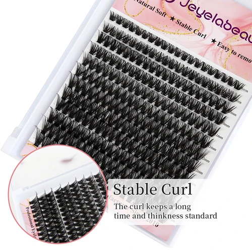 Imagen 2 del producto JB Jeyelabeau 30D/40D/50D pestañas extensión de pestañas de visón DIY pestañas en racimo Rusia pestañas postizas individuales mechones naturales Cilia