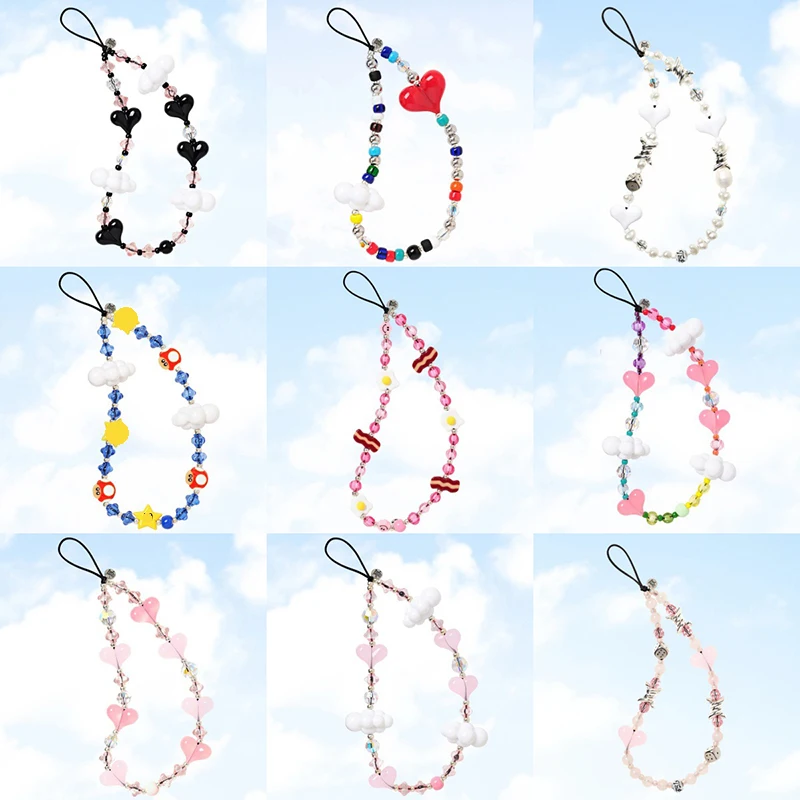 

5pcs/lot DIY Mix Jewelry Accessories Acrylic Love Cloud Pendant For Charms Phone Bracelet Pendant