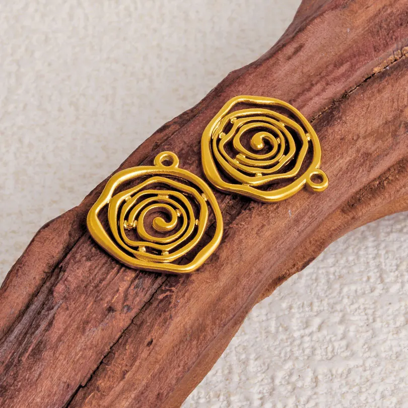 7Pcs/Lot Stainless Steel Mixed Geometric Textured Star Cross Pendant Jewelry DIY Irregular Hammered Colgantes Accessories Bulk