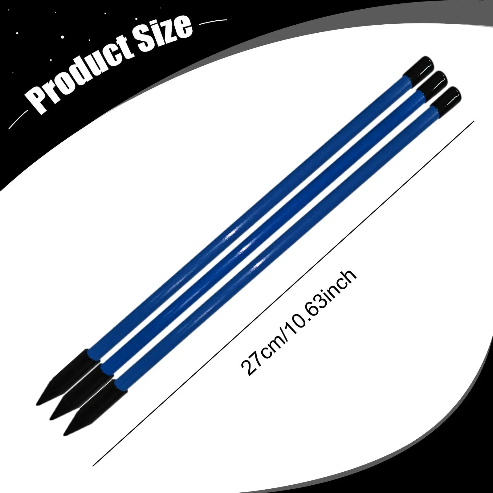 Golf Training Sticks Alignment Rods Compact Swing and Putting Guide Aiming Tool Set for Golf Practice Sessions