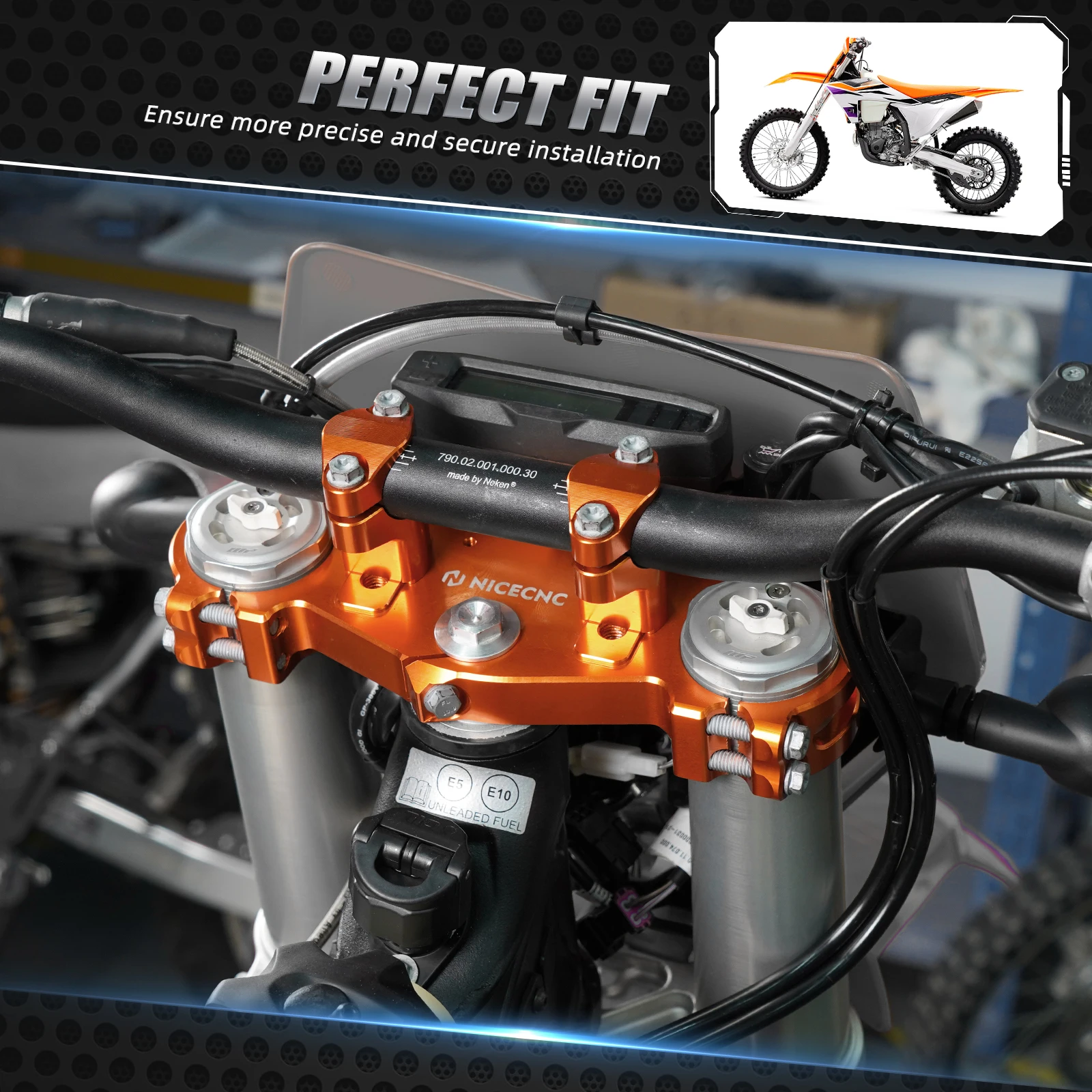 2024 For KTM EXC 300 EXCF 350 SXF 450 For Husqvarna TE 300 FE 250 FE 450 For GasGas EC 300 Top Triple Tree Handlebar Riser Clamp - Image 6