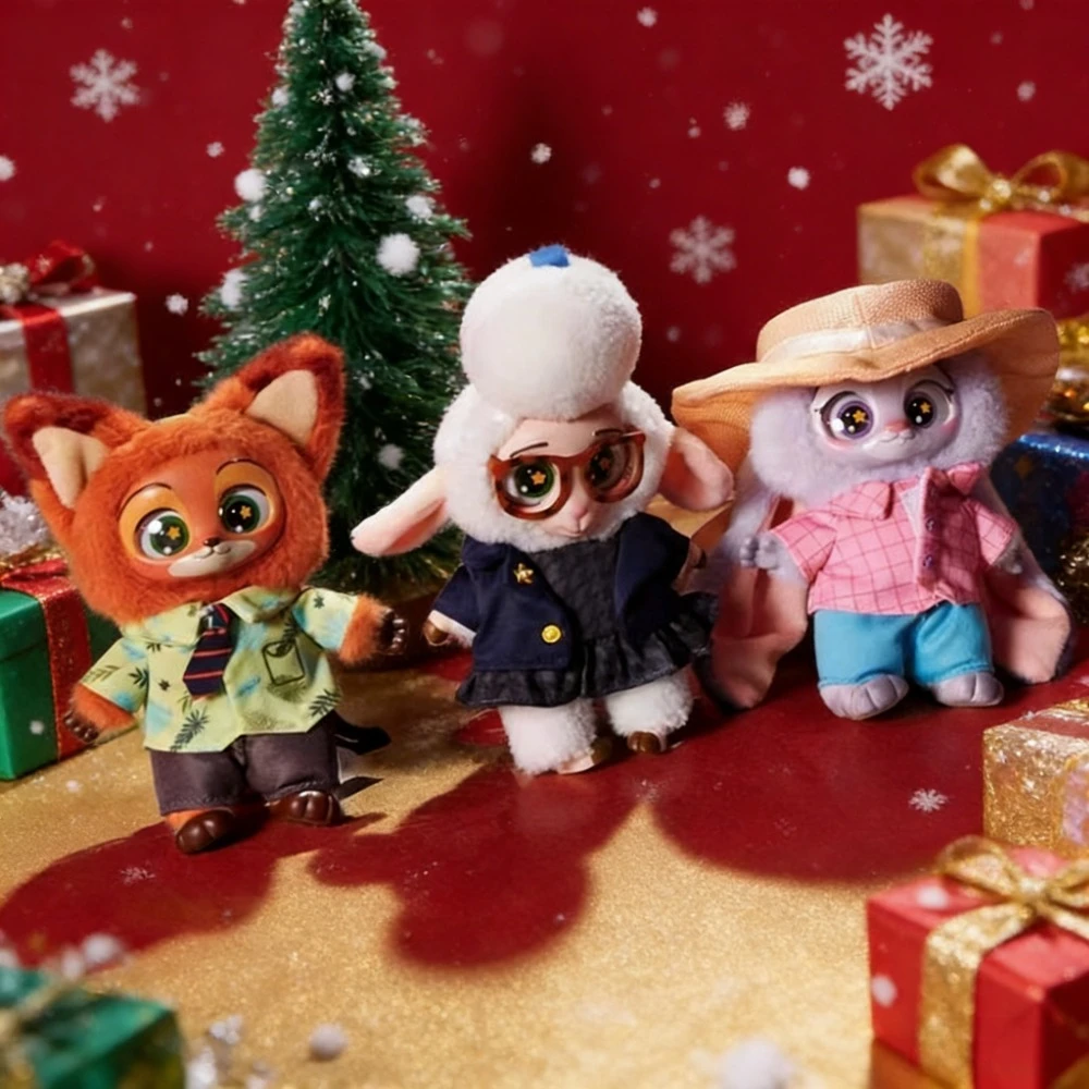 

HOT New Zootopia Blind Box Cute Anime Figure Nick Judy Action Figure Mystery Box Birthday Christmas Gift Plush Vinyl Cotton Doll
