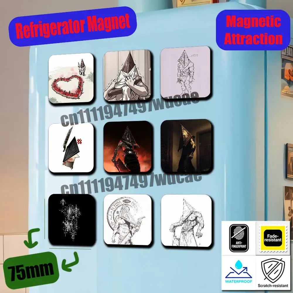 For Silent Hill Heather Mason Refrigerator Magnets Metal Icebox Cabinet Custom Fridge Magnetic Card Case