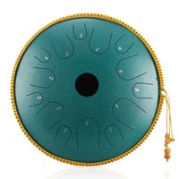 Hluru 14 Inch 14 Note Music Drum Glucophone Steel Tongue Drum 14 Inch 14 Note C Tone Ethereal Drum Percussion Instrument