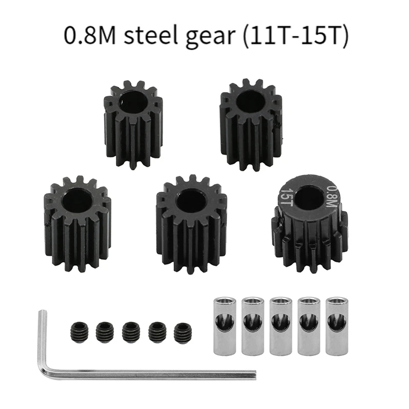 0.8M Motor Gear Set For 1/10 RC Rigs Crawler Axial Capra F9 SCX10 III AR45P Axle Upgrade Parts