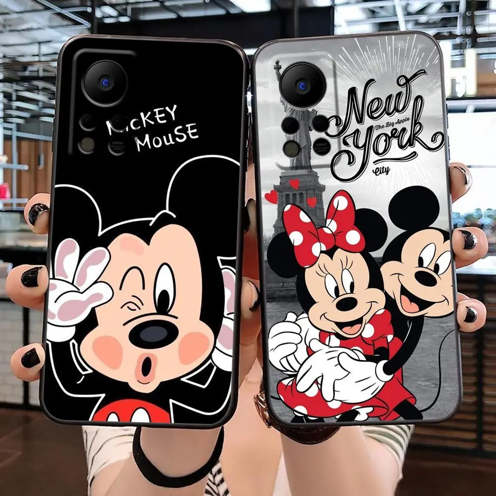 Phone Case For Infinix TECNO SPARK 8 7 6 Go 5 HOT 30 30I 20 20I 20S 12 12I 11 11S 10 Play POP6 Case Cute M-Mickey M-Minnie Mouse