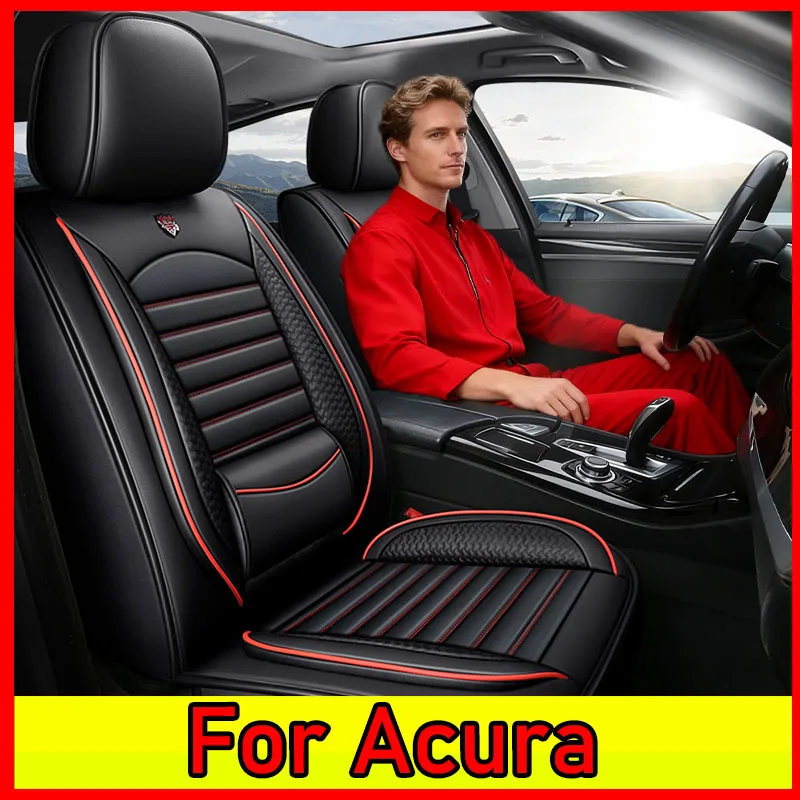 لغطاء مقعد السيارة أكورا مقاوم للماء ومقاوم للاهتراء من جلد البولي يوريثان بغطاء كامل لغطاء حماية وسادة بخمسة مقاعد