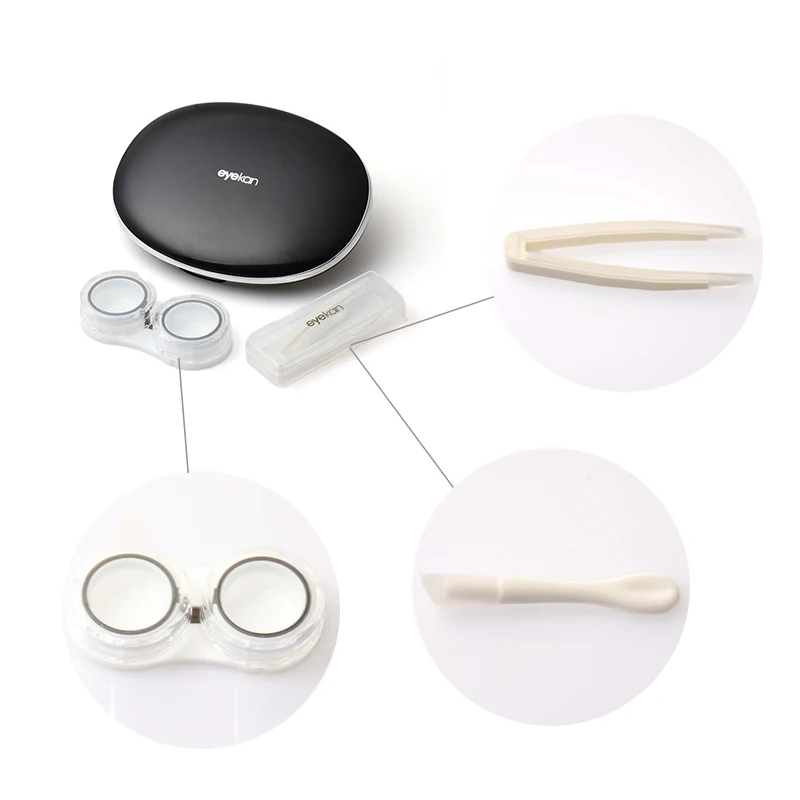 Smooth Pocket Portable Mini Contact Lens With Mirror Durable, Compact, Portable Soak Storage Travel Contact Kit